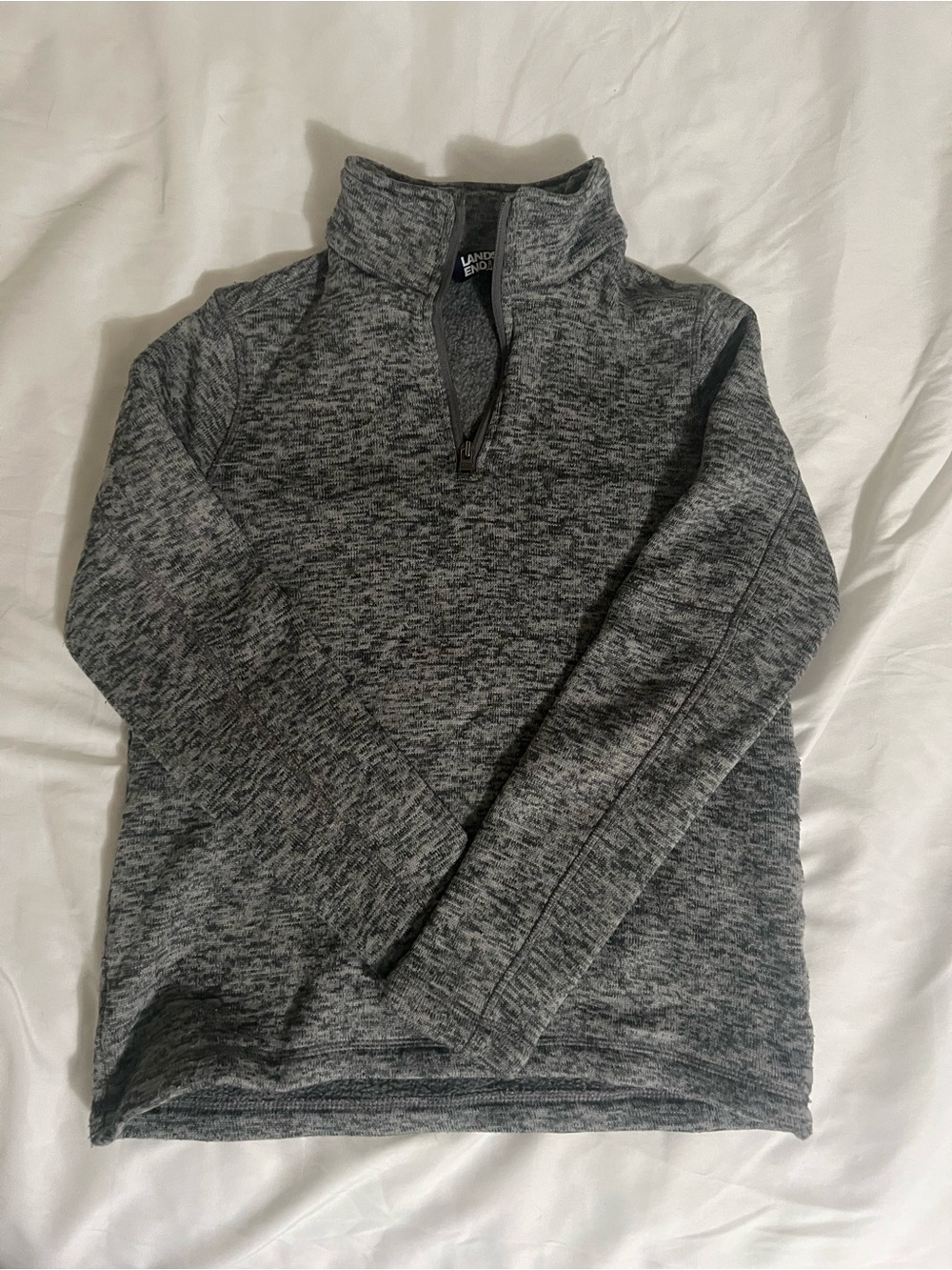 Womens lands end quarter zip pullover small